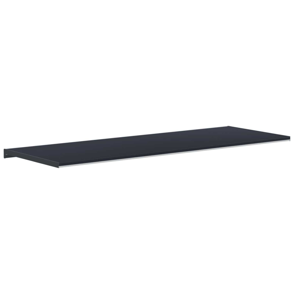 Produktbild för Fönsterbräda Anthracit med träådring 160 x 50 x 4,5 cm PVC