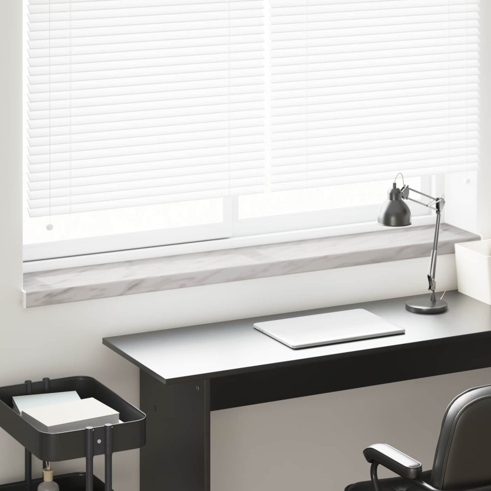 Produktbild för Fönsterbräda Marmorstruktur 120 x 25 x 4,5 cm PVC