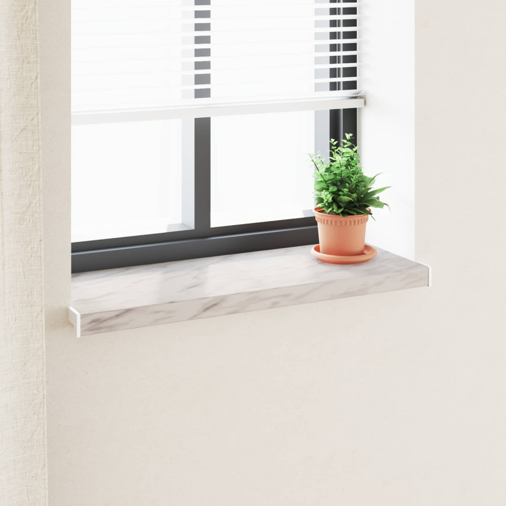 Produktbild för Fönsterbräda Marmorstruktur 60 x 35 x 4,5 cm PVC