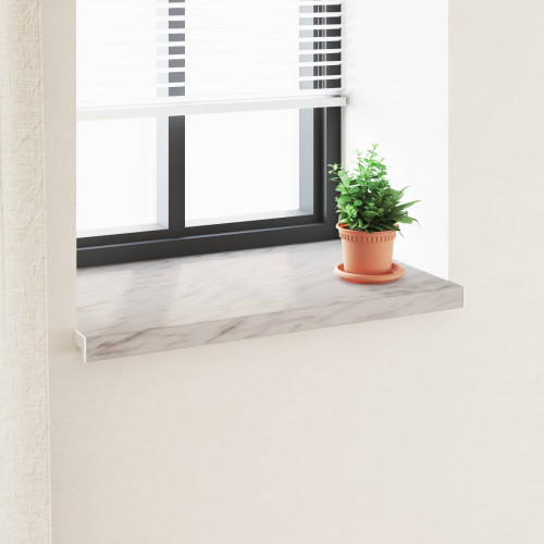 vidaXL Fönsterbräda Marmorstruktur 80 x 50 x 4,5 cm PVC