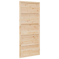 Produktbild för Ladugårdsdörr Naturlig 100 x 2,5 x 208 cm Massiv furu