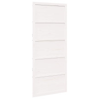 Produktbild för Ladugårdsdörr Vit 90 x 2,5 x 208 cm Massiv furu