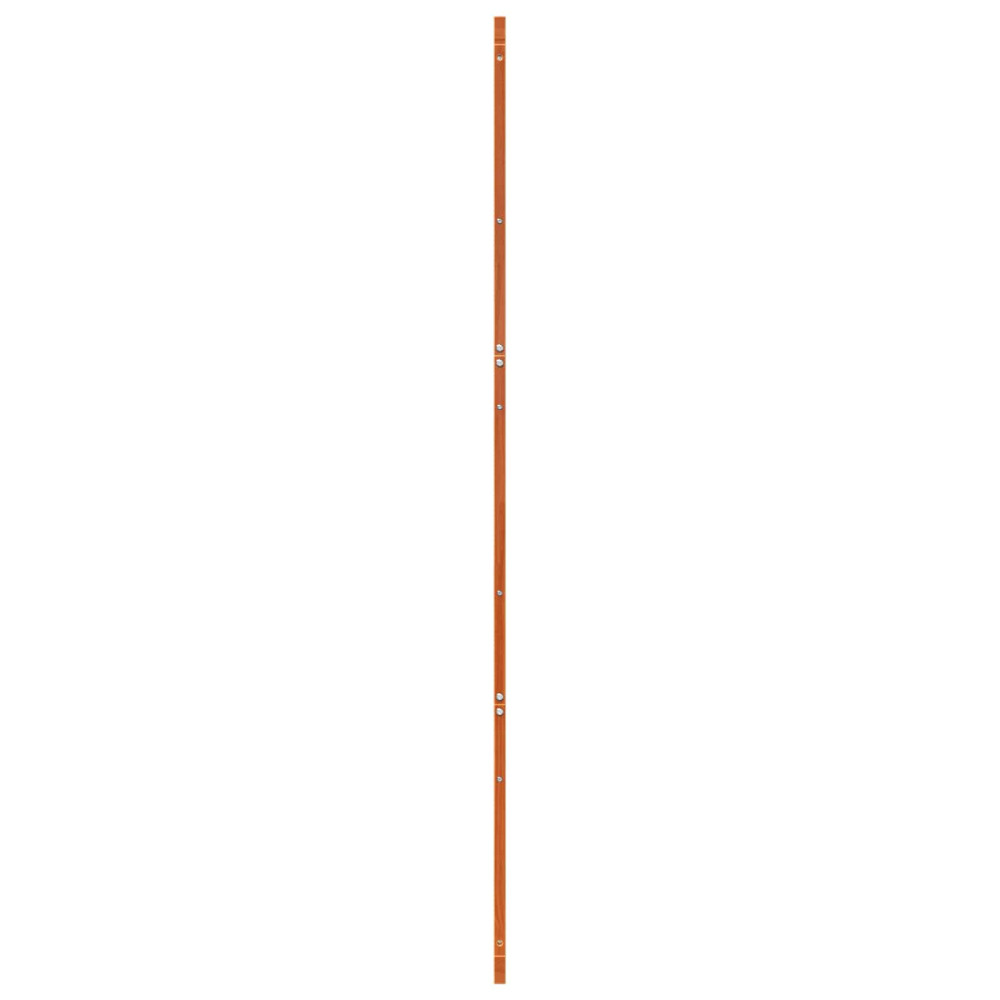 Produktbild för Ladugårdsdörr Vaxad brun 90 x 2,5 x 208 cm Massiv furu