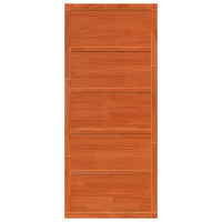 Produktbild för Ladugårdsdörr Vaxad brun 80 x 2,5 x 208 cm Massiv furu