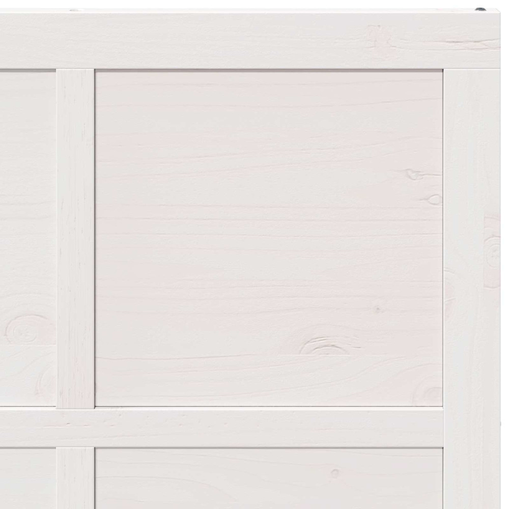 Produktbild för Ladugårdsdörr Vit 90 x 2,5 x 208 cm Massiv furu