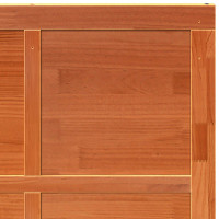 Produktbild för Ladugårdsdörr Vaxad brun 90 x 2,5 x 208 cm Massiv furu