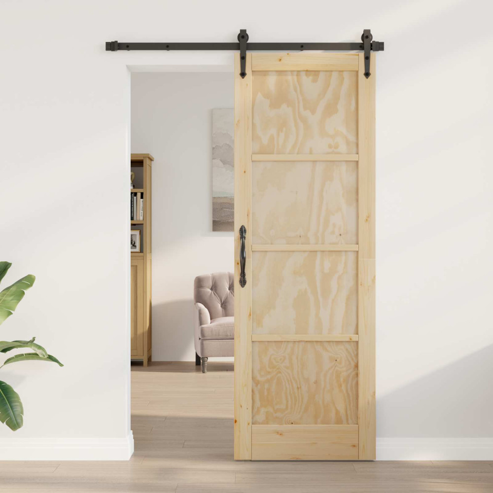 Produktbild för Inredningsdörr Naturlig 73,5 x 211 cm Plywood