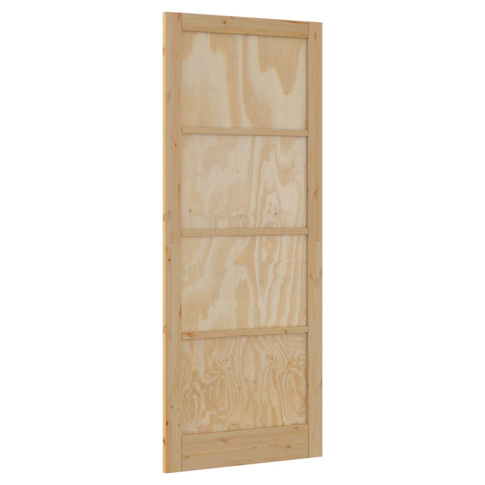 Produktbild för Inredningsdörr Naturlig 83 x 232 cm Plywood