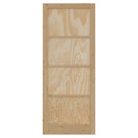 Produktbild för Inredningsdörr Naturlig 83 x 232 cm Plywood