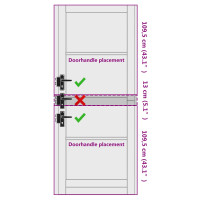Produktbild för Inredningsdörr Vit 83 x 232 cm Plywood