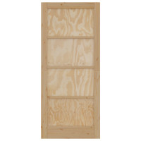 Produktbild för Inredningsdörr Naturlig 86 x 198,5 cm Plywood