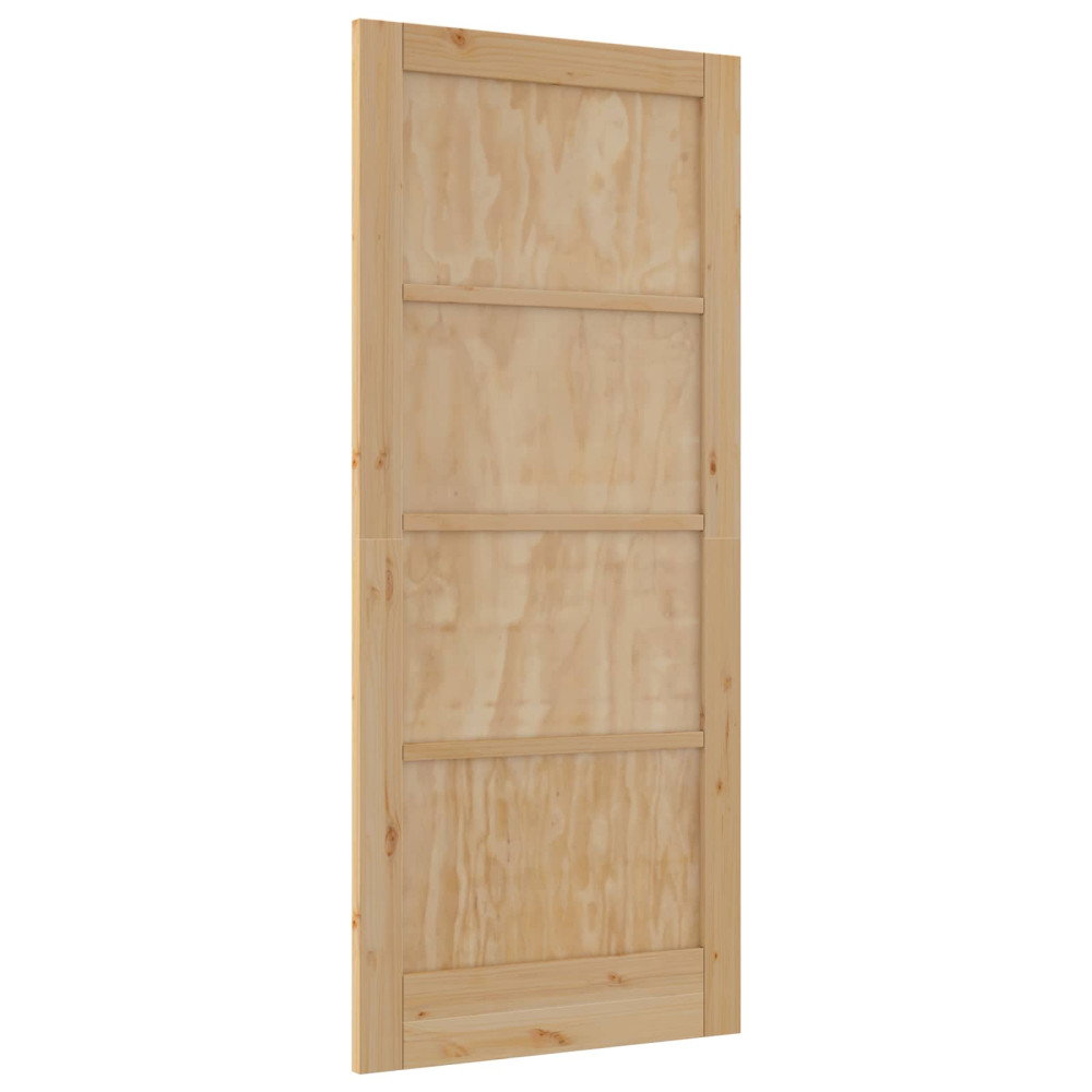 Produktbild för Inredningsdörr Naturlig 86 x 198,5 cm Plywood