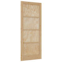 Produktbild för Inredningsdörr Naturlig 86 x 211 cm Plywood