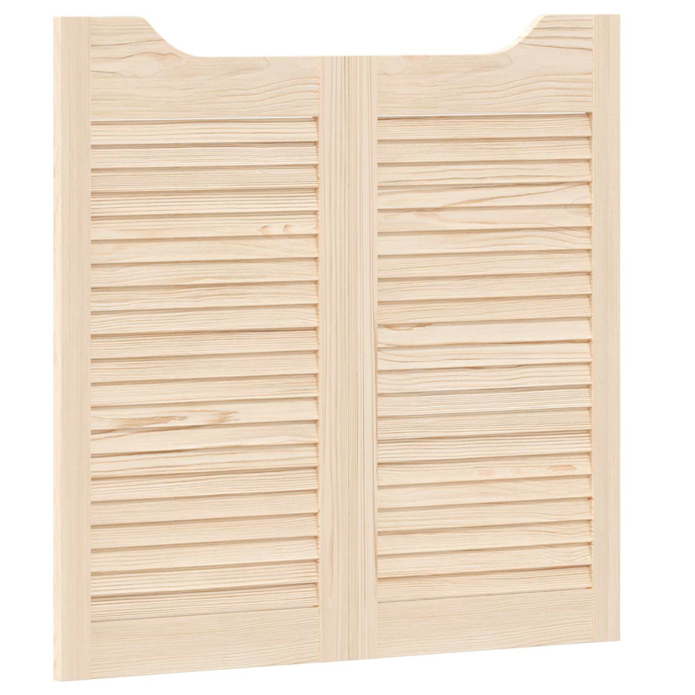 Produktbild för Svängdörrar 2 pcs Naturlig Massiv furu