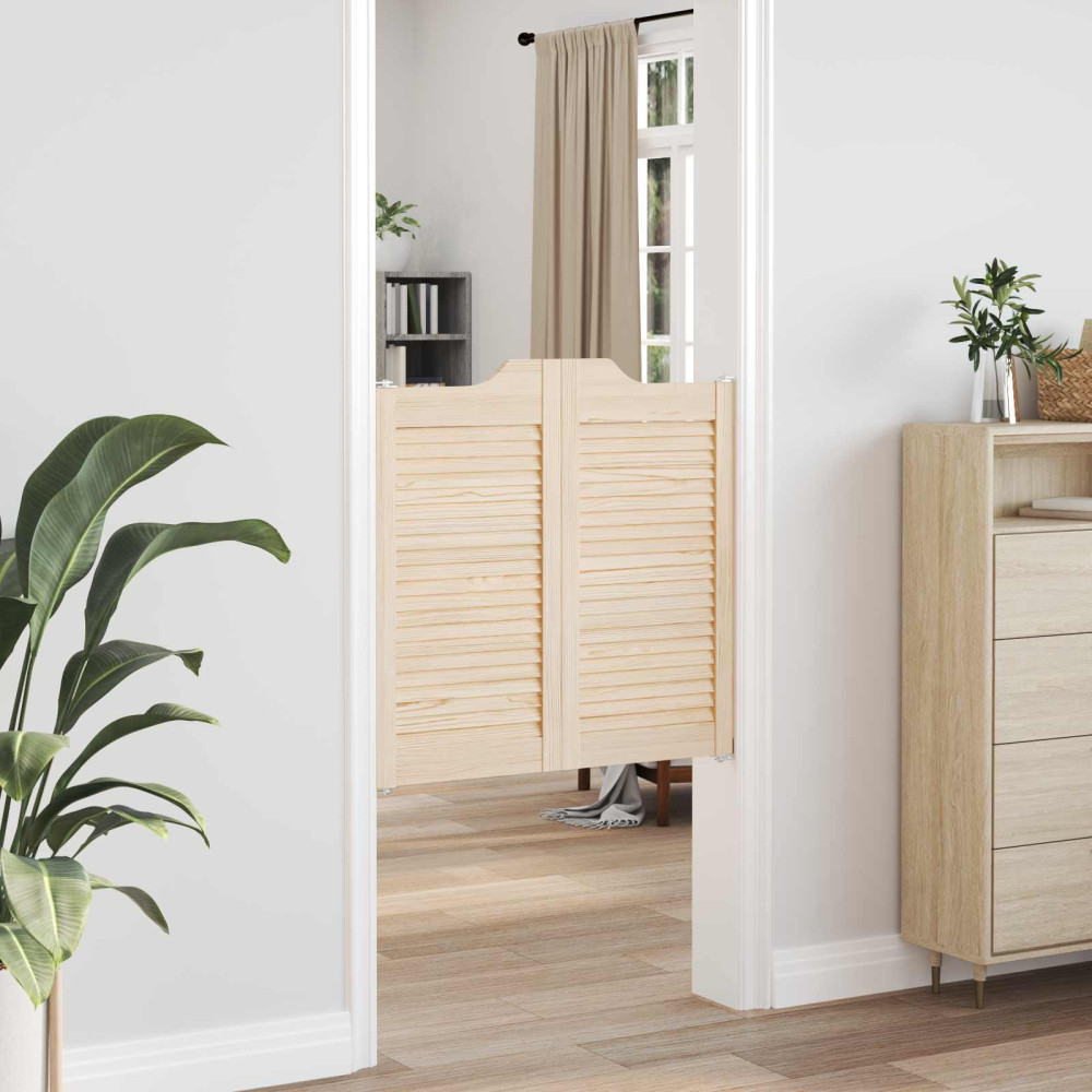 Produktbild för Svängdörrar 2 pcs Naturlig Massiv furu
