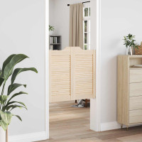 Produktbild för Svängdörrar 2 pcs Naturlig Massiv furu