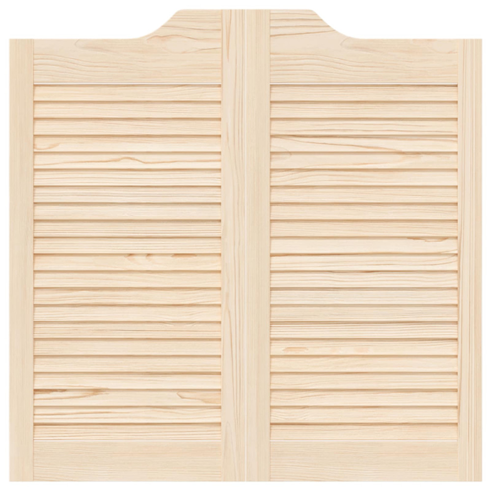 Produktbild för Svängdörrar 2 pcs Naturlig Massiv furu