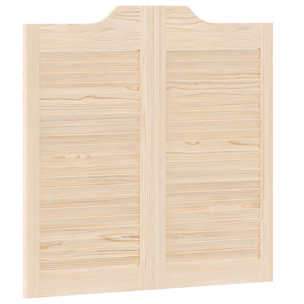 Produktbild för Svängdörrar 2 pcs Naturlig Massiv furu