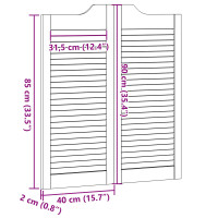Produktbild för Svängdörrar Naturlig 90 x 40 cm Massiv furu