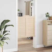 Produktbild för Svängdörrar 2 pcs Naturlig Massiv furu