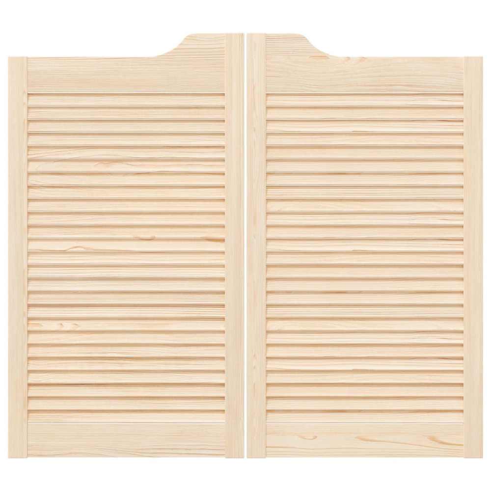 Produktbild för Svängdörrar 2 pcs Naturlig Massiv furu