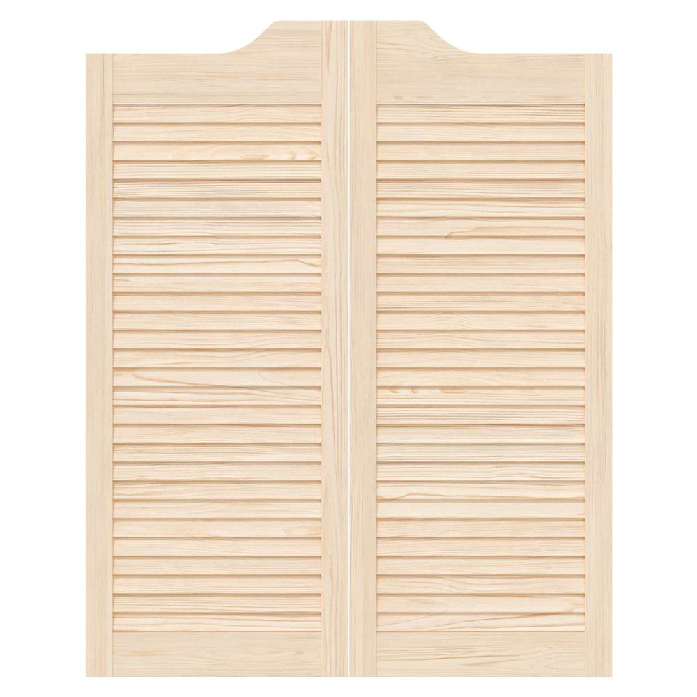 Produktbild för Svängdörrar 2 pcs Naturlig Massiv furu