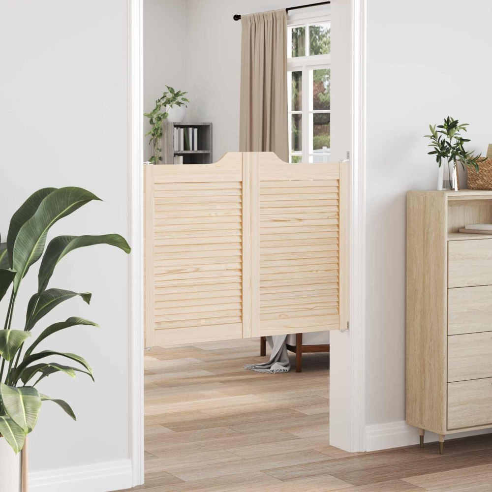 Produktbild för Svängdörrar 2 pcs Naturlig Massiv furu