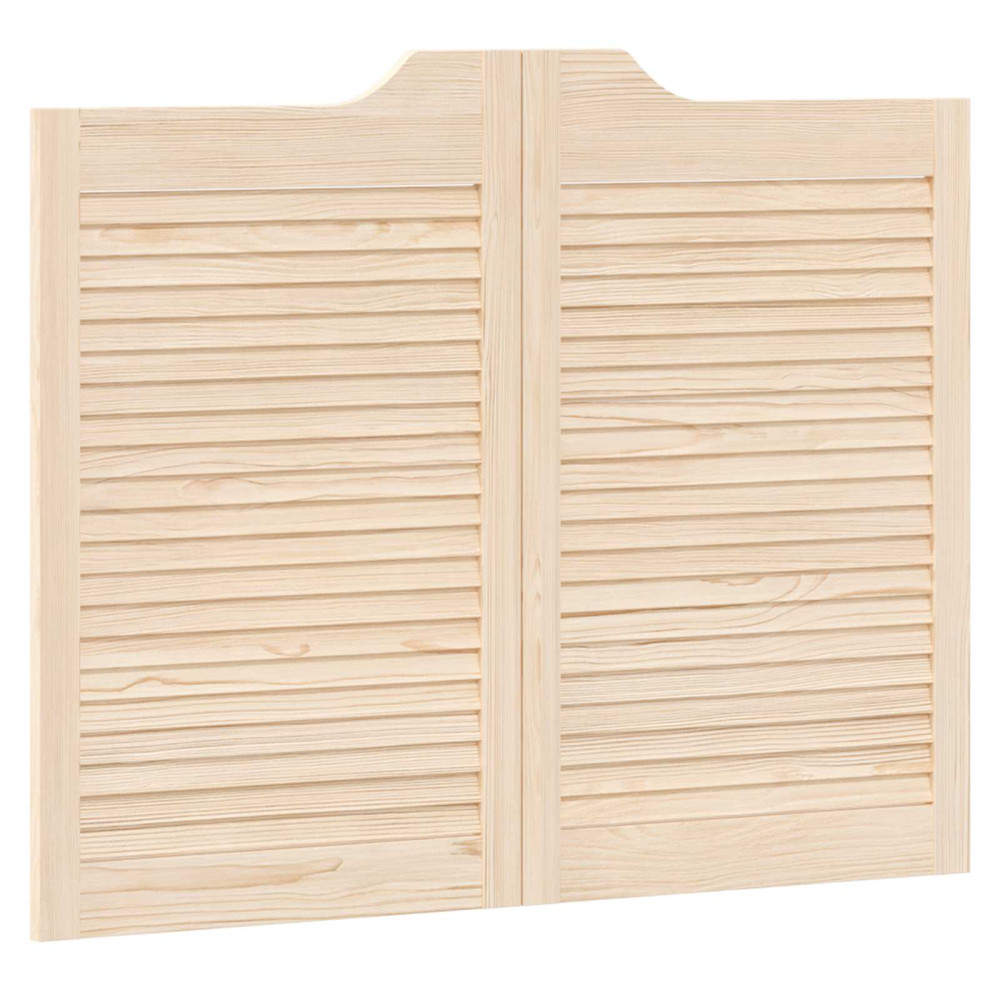 Produktbild för Svängdörrar 2 pcs Naturlig Massiv furu