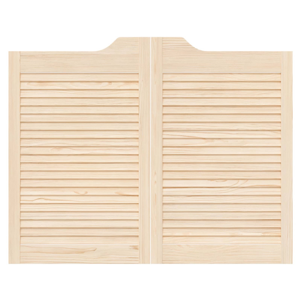 Produktbild för Svängdörrar 2 pcs Naturlig Massiv furu