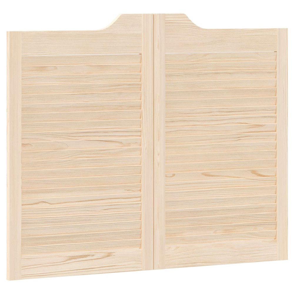 Produktbild för Svängdörrar 2 pcs Naturlig Massiv furu