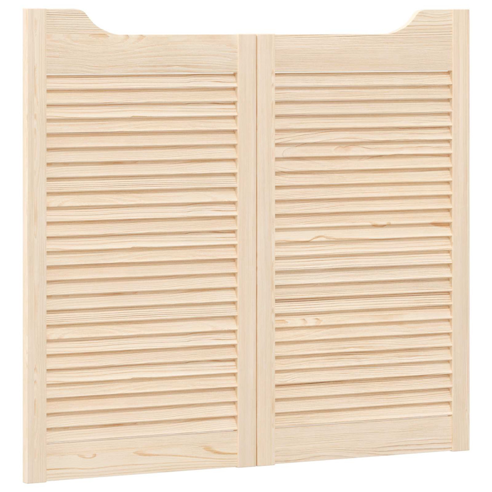 Produktbild för Svängdörrar 2 pcs Naturlig Massiv furu
