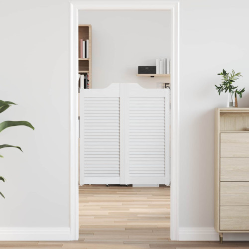 vidaXL Svängdörrar Vit 90 x 40 cm Massiv furu