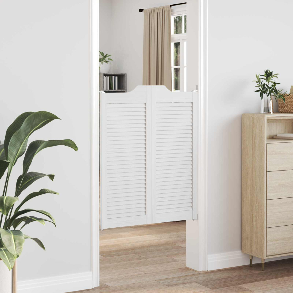 Produktbild för Svängdörrar Vit 100 x 40 cm Massiv furu