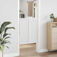 Produktbild för Svängdörrar Vit 100 x 40 cm Massiv furu