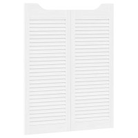 Produktbild för Svängdörrar Vit 100 x 40 cm Massiv furu