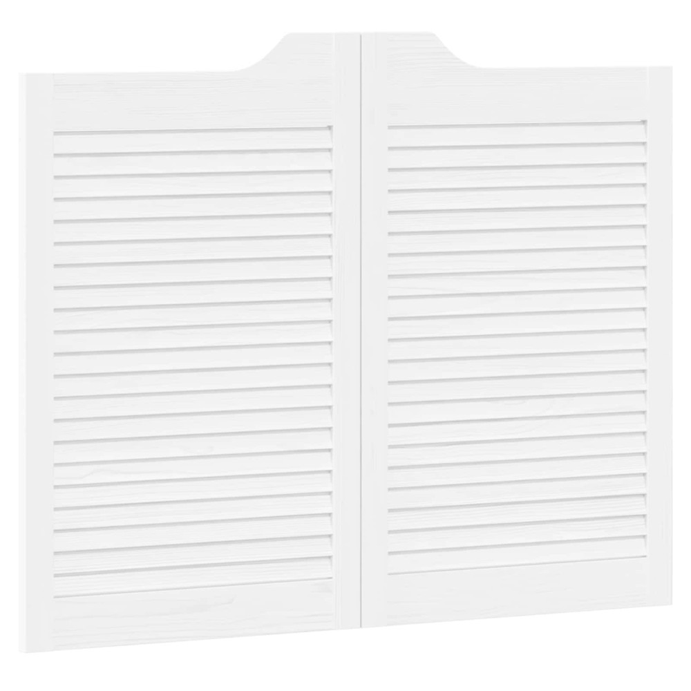 Produktbild för Svängdörrar Vit 80 x 50 cm Massiv furu