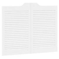 Produktbild för Svängdörrar Vit 80 x 50 cm Massiv furu