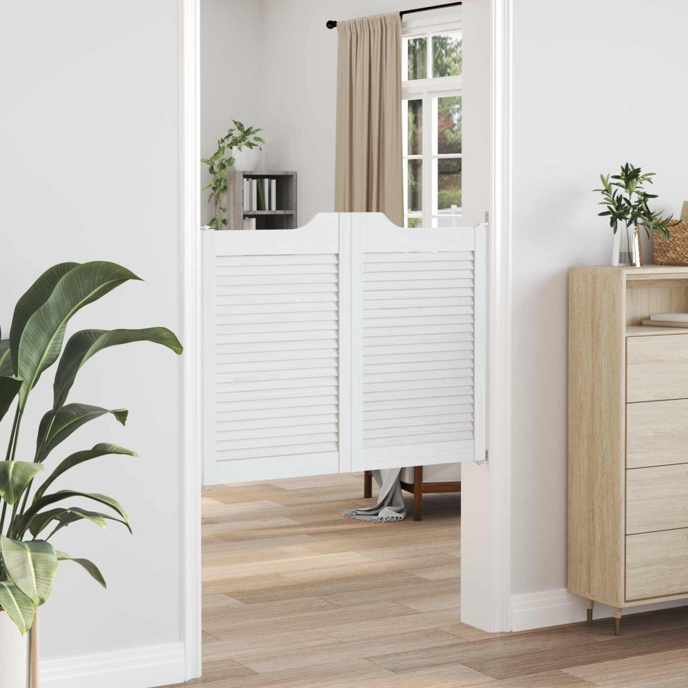 Produktbild för Svängdörrar Vit 80 x 50 cm Massiv furu