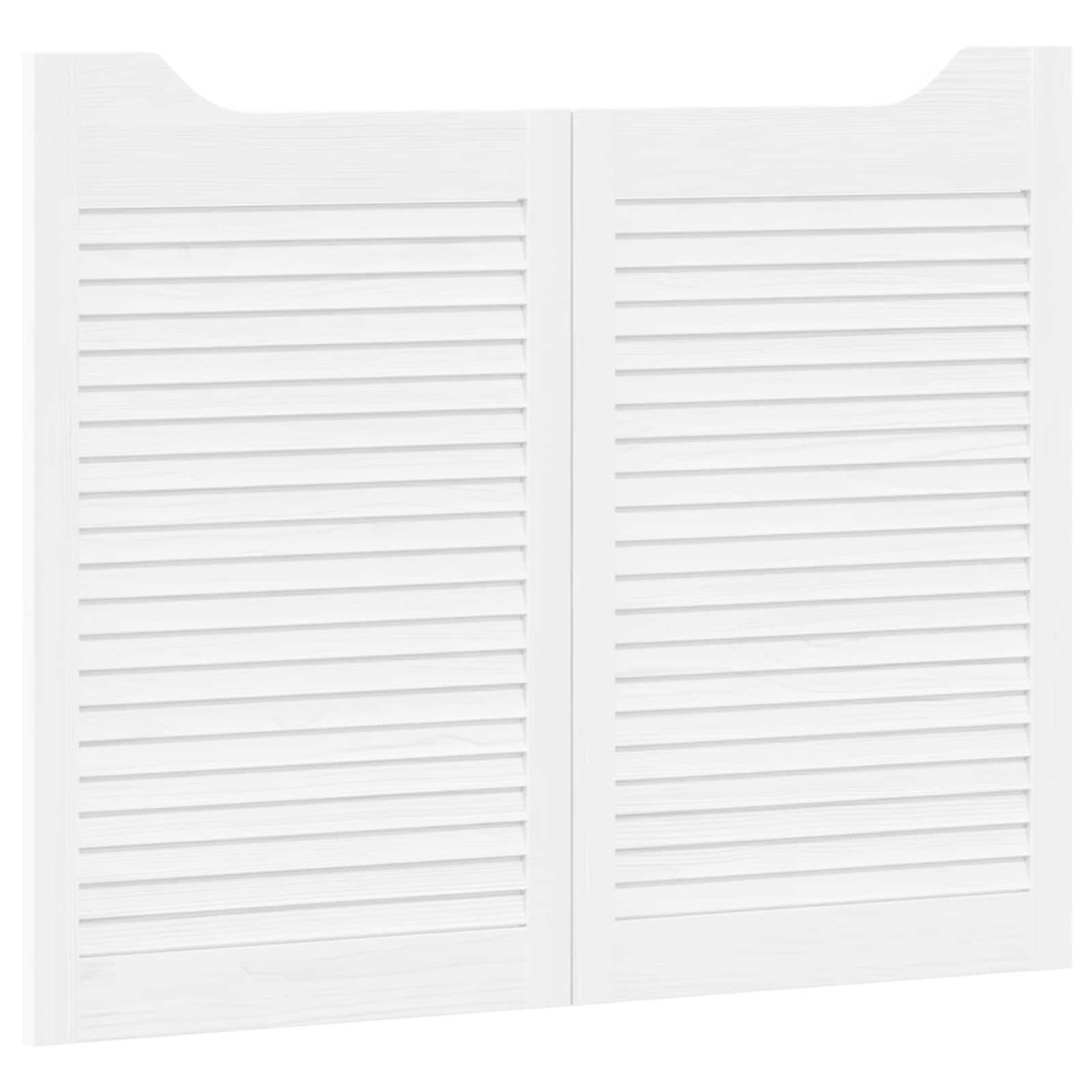 Produktbild för Svängdörrar Vit 80 x 50 cm Massiv furu