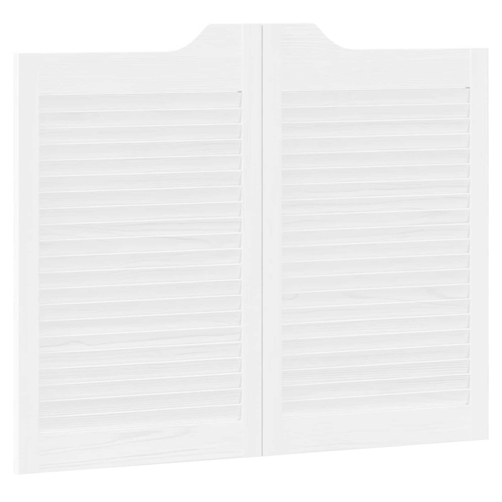 Produktbild för Svängdörrar Vit 80 x 50 cm Massiv furu