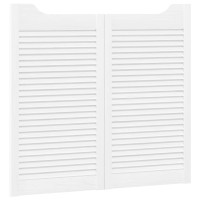 Produktbild för Svängdörrar Vit 90 x 50 cm Massiv furu