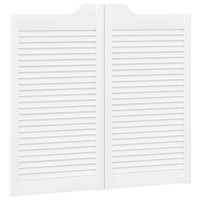 Produktbild för Svängdörrar 2 pcs Vit Massiv furu