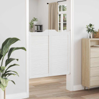 Produktbild för Svängdörrar Vit 100 x 50 cm Massiv furu