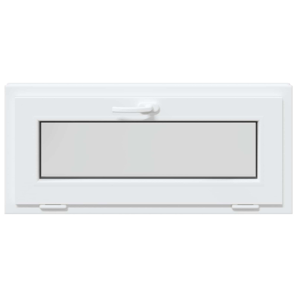 Produktbild för Källarfönster RISOR 90 x 40 cm PVC och glas Vit