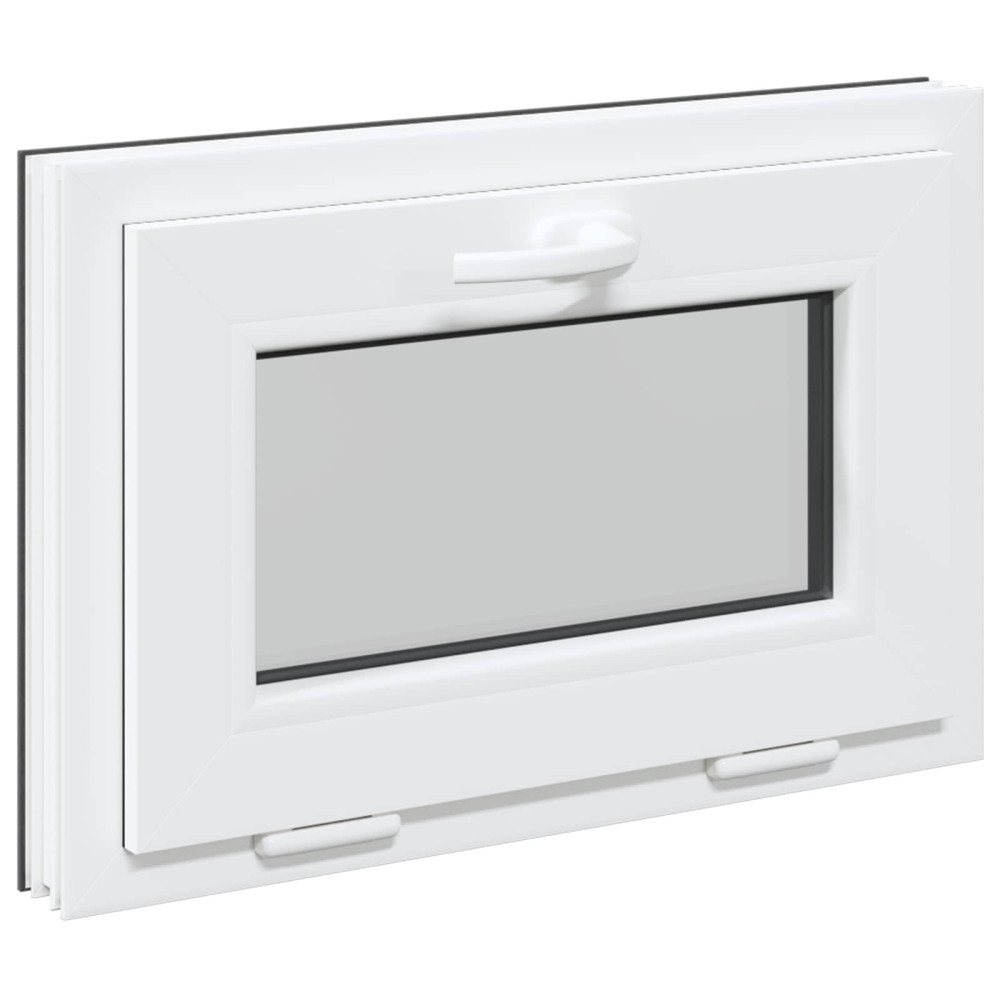 Produktbild för Källarfönster RISOR 60 x 40 cm PVC och glas Antracit