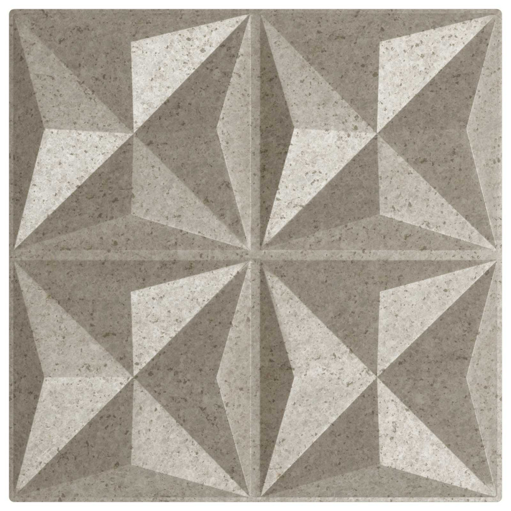Produktbild för Väggpaneler 48 pcs Origami betong 50 x 50 cm XPS Skum
