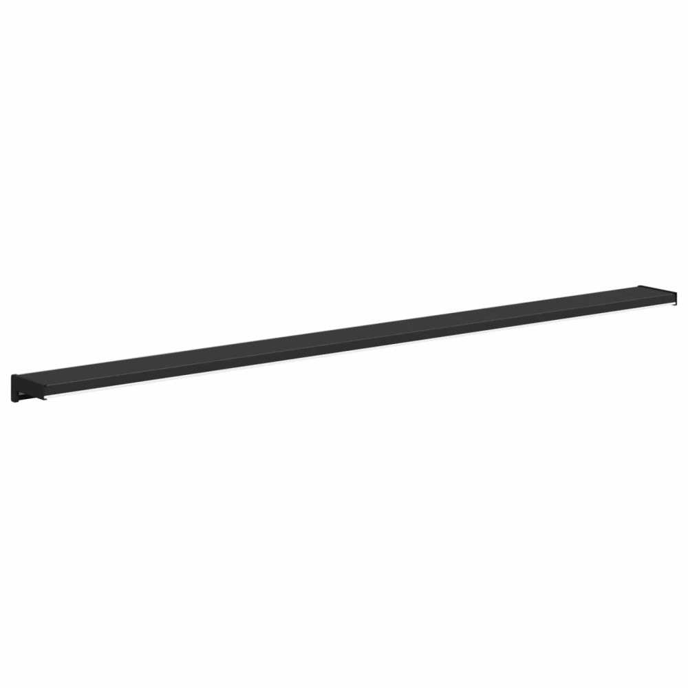 Produktbild för Fönsterbräda Svart med träådring 160 x 15 x 4,5 cm PVC