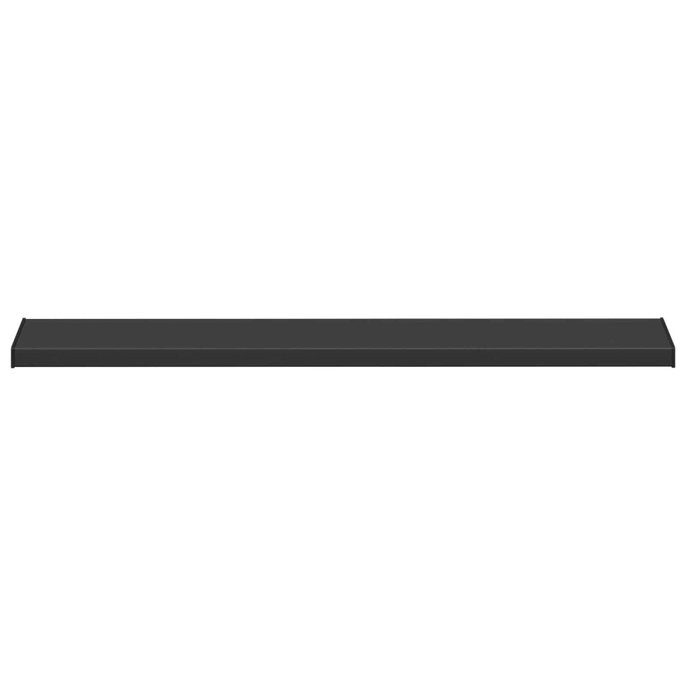 Produktbild för Fönsterbräda Svart med träådring 160 x 20 x 4,5 cm PVC
