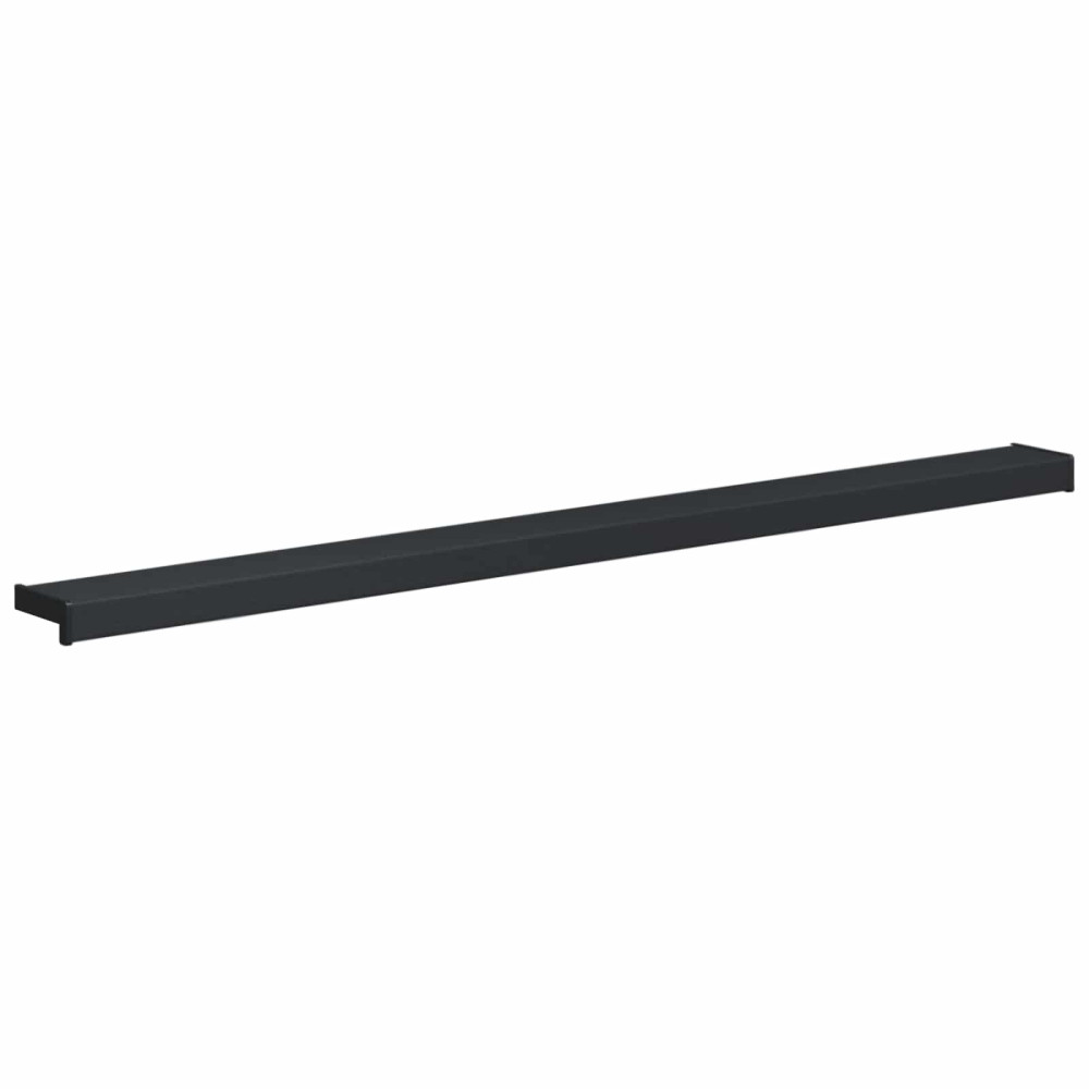 Produktbild för Fönsterbräda Antracit med träkorn 160 x 15 x 4,5 cm PVC