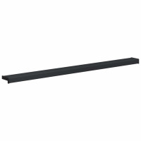 Produktbild för Fönsterbräda Antracit med träkorn 160 x 15 x 4,5 cm PVC